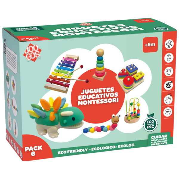 Pack educativo JOOGOS 6 juguetes en 1 para niños