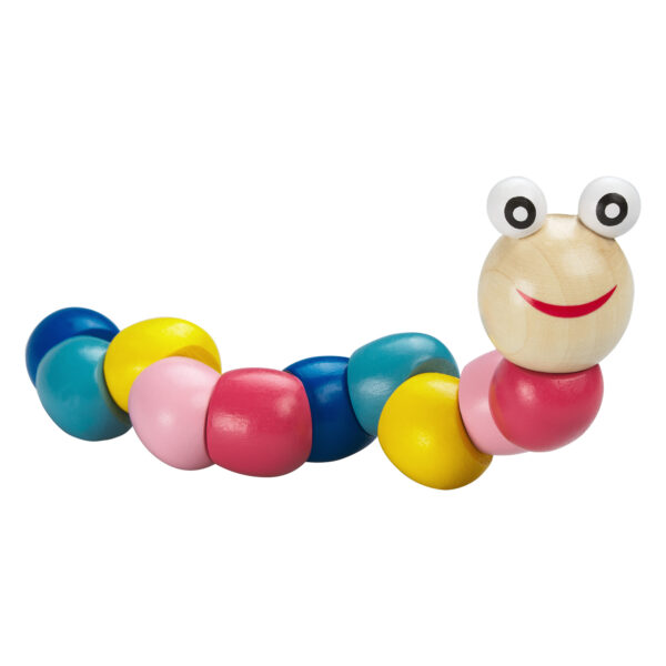 gusano de bolas giratorias de madera para niños pequeños juguetes montesorri joogos