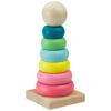 torre de anillios de madera para niños pequeños juguetes montesorri joogos