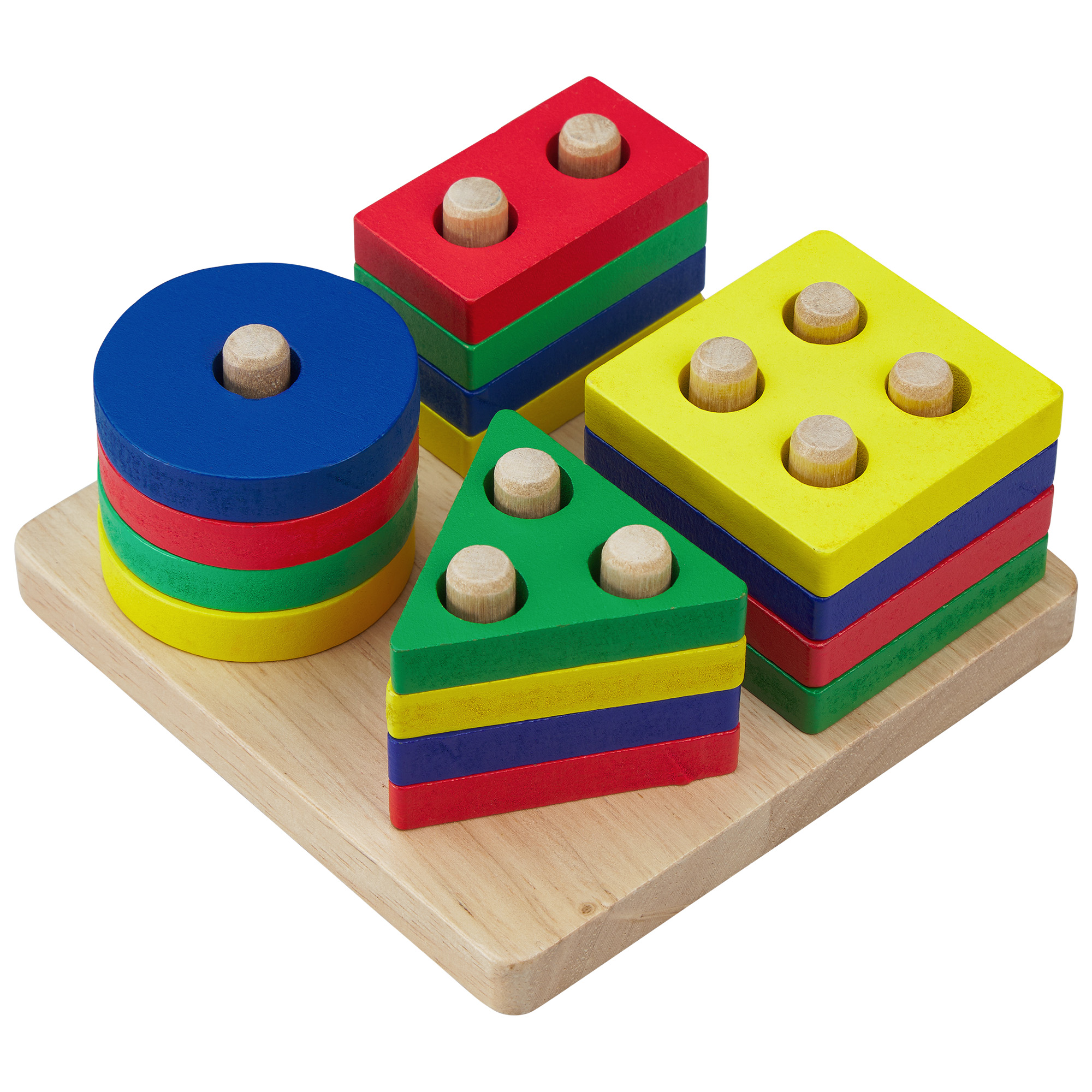 bloques encajables de formas geométricas de madera para niños pequeños juguetes montesorri joogos